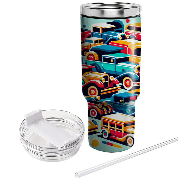 Vintage Groovy Cars  Travel Tumblers