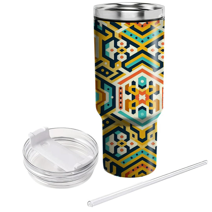 Hexagon Hive Delight  Travel Tumblers