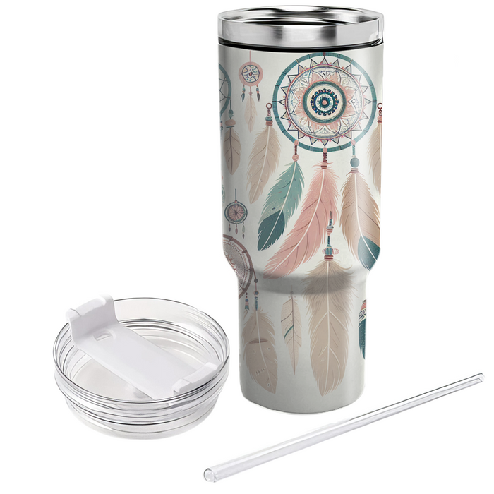 Boho Feather Dreamcatcher  Personalized Tumblers