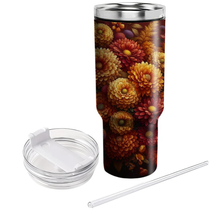 Autumn Blossom Elegance  Unique Tumblers