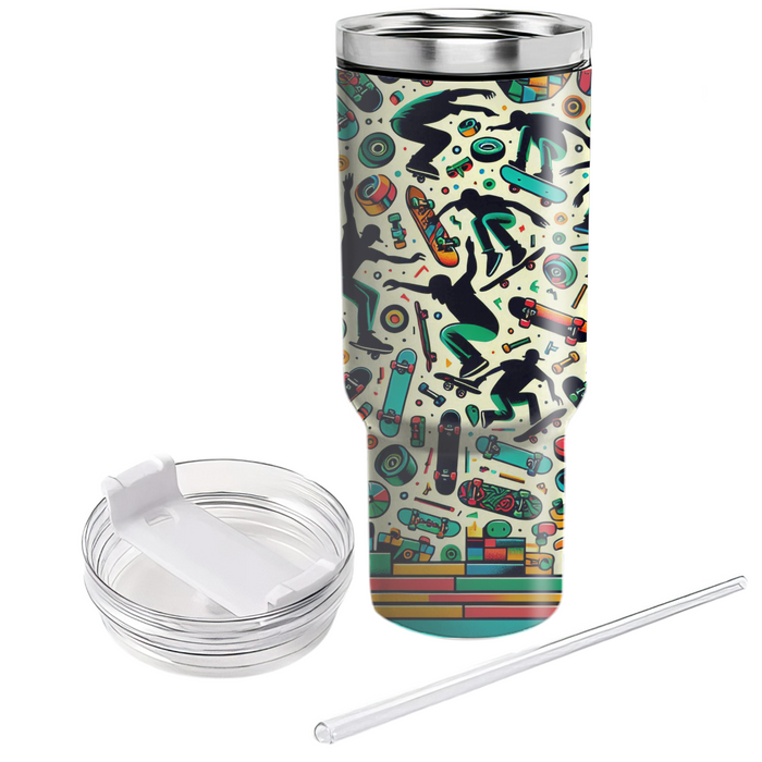 Vintage Skateboard Culture  Tumbler Cups