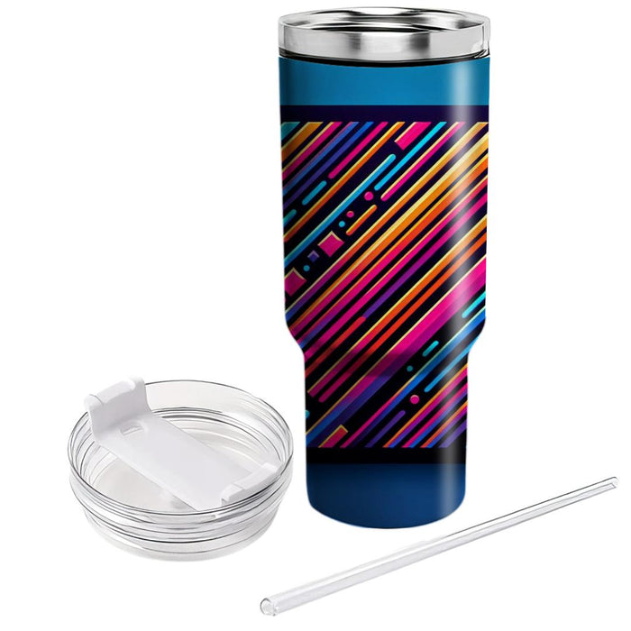 Bright Bold Lines  Unique Tumblers