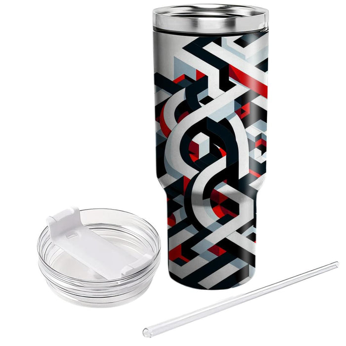 Geometric Tangle Design  Insulated Tumblers