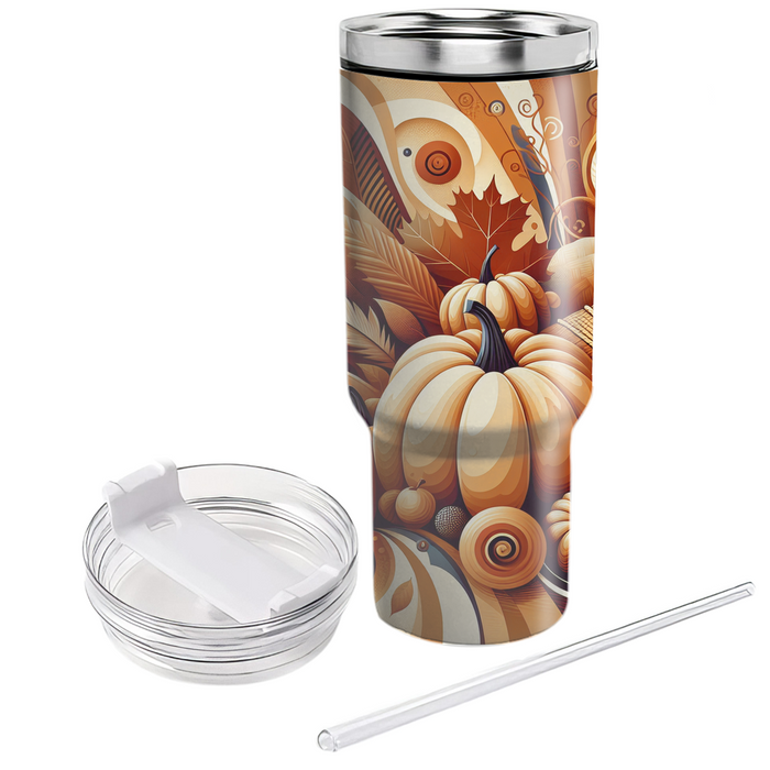 Whimsical Harvest - A Modern Thanksgiving  Tumbler Cups