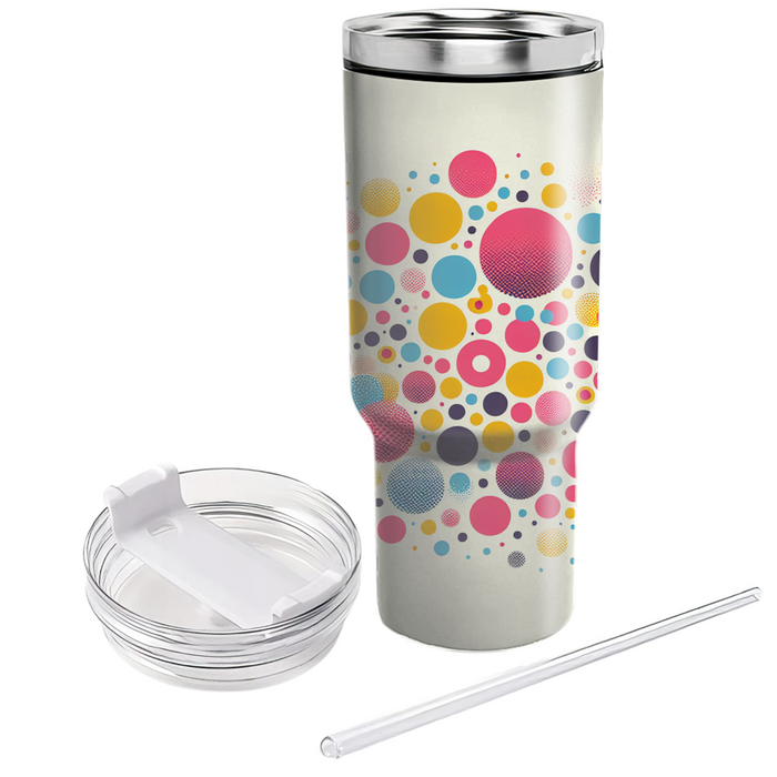 Funky Dot Patterns Travel Tumblers