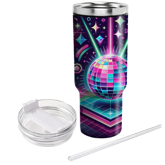 Retro Laser Disco  Decorative Tumblers