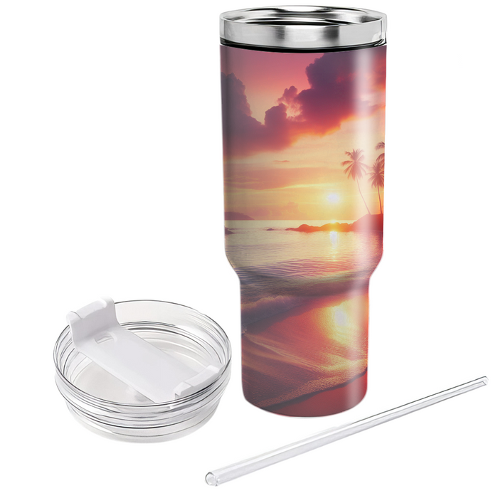 Summer Sunset Retreat  Personalized Tumblers