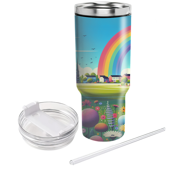 Spring Rainbow  Travel Tumblers