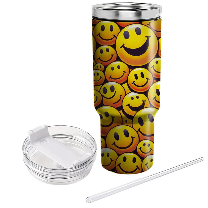 Sunny Smiley Faces  Decorative Tumblers