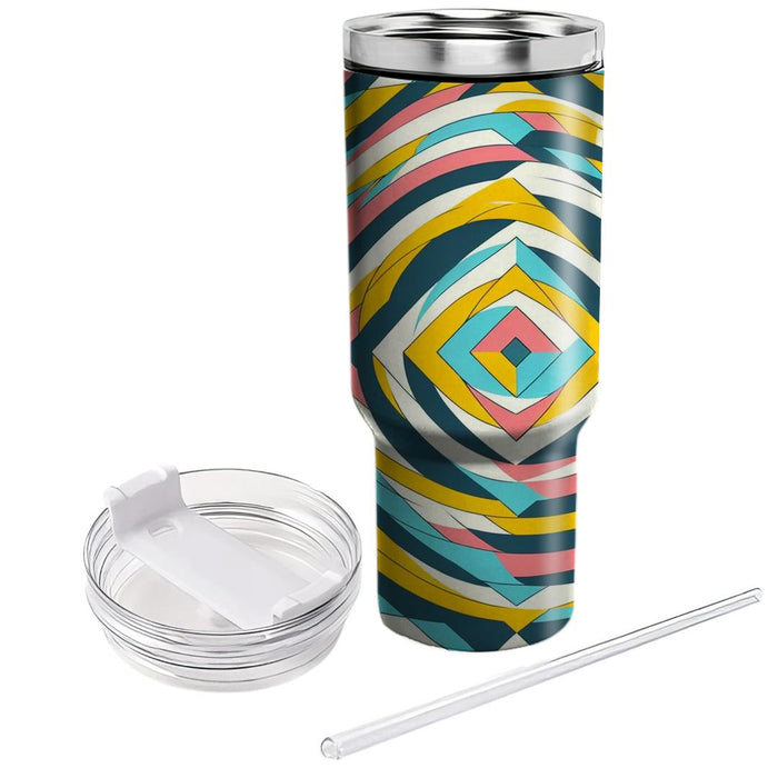 Whimsical Diamond Dance  Travel Tumblers