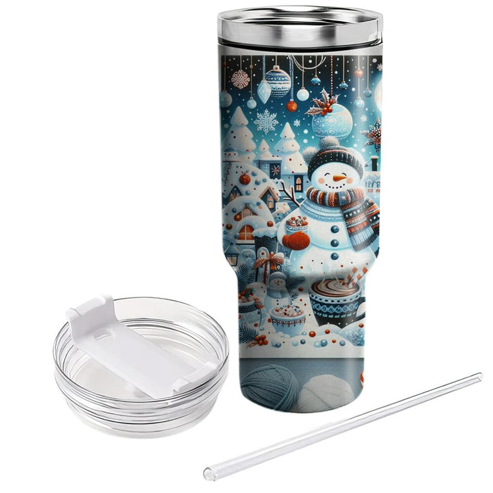 Winter Frosty Cheer  Travel Tumblers