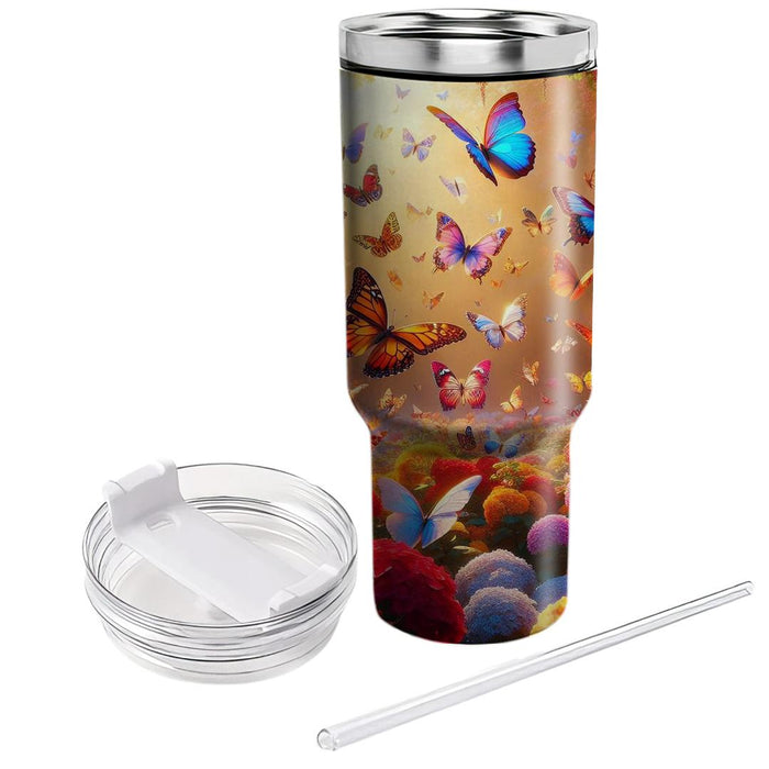 Butterfly Blossom Magic  Decorative Tumblers