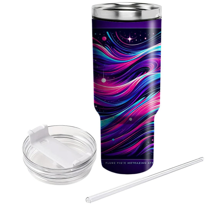 Retro Cosmic Waves  Insulated Tumblers