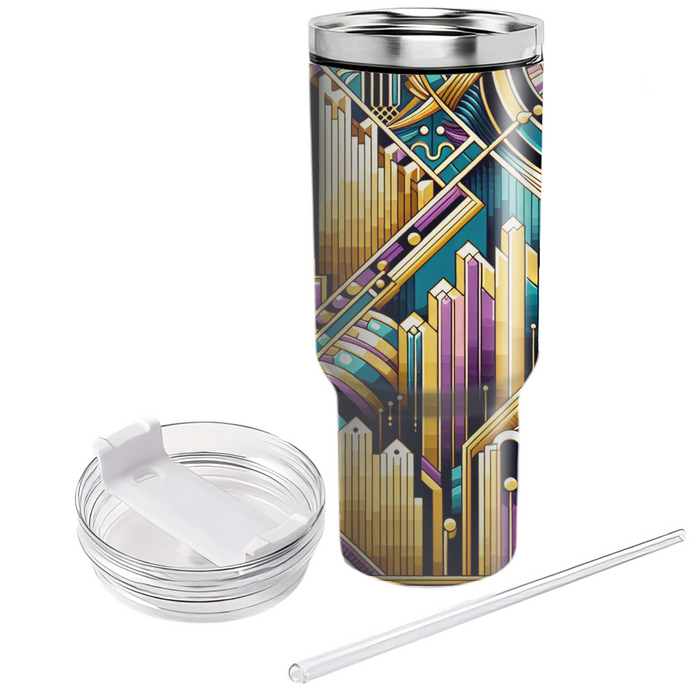 Vivid Art Deco  Personalized Tumblers