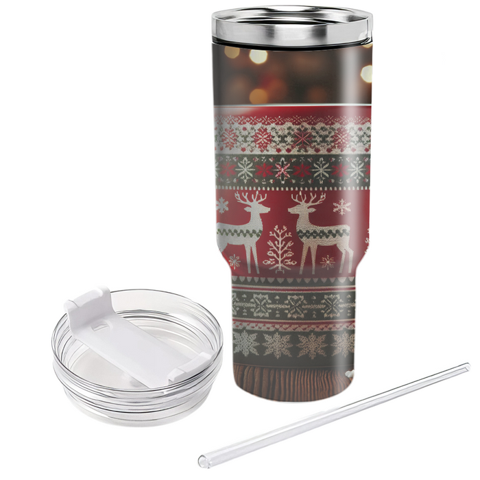 Winter Cozy Sweater  Tumblers With Lids