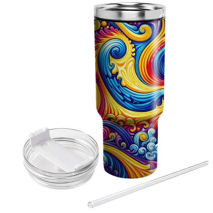 Free Spirit Tie-dye  Tumblers With Lids