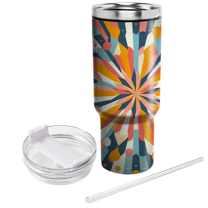 Sunrise Geometric Burst  Insulated Tumblers