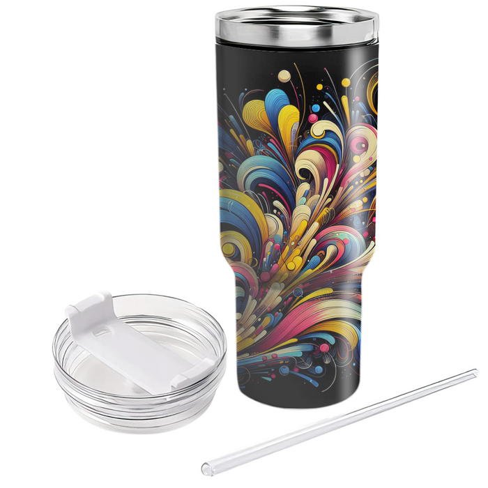 Whirlwind Of Festivities - A Colorful Celebration  Travel Tumblers