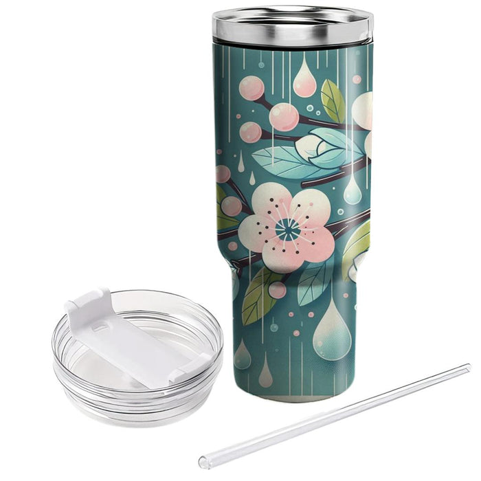 Spring Rain Delight  Decorative Tumblers