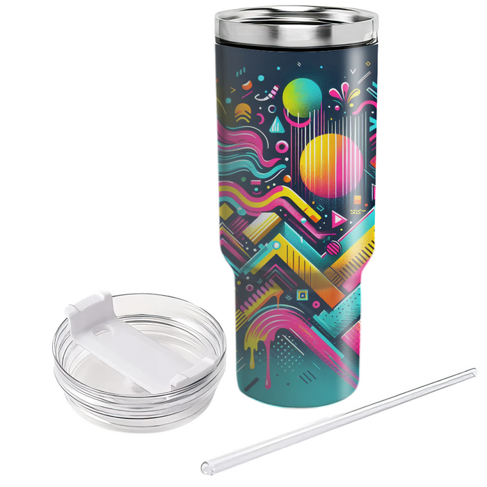 Neon Splash  Tumbler Cups