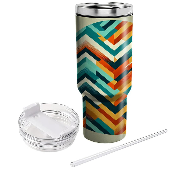 Zigzag Zenith  Tumbler Cups