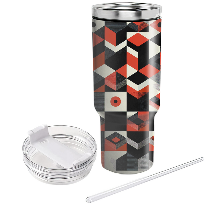 Textured Checkerboard  Insulated Tumblers