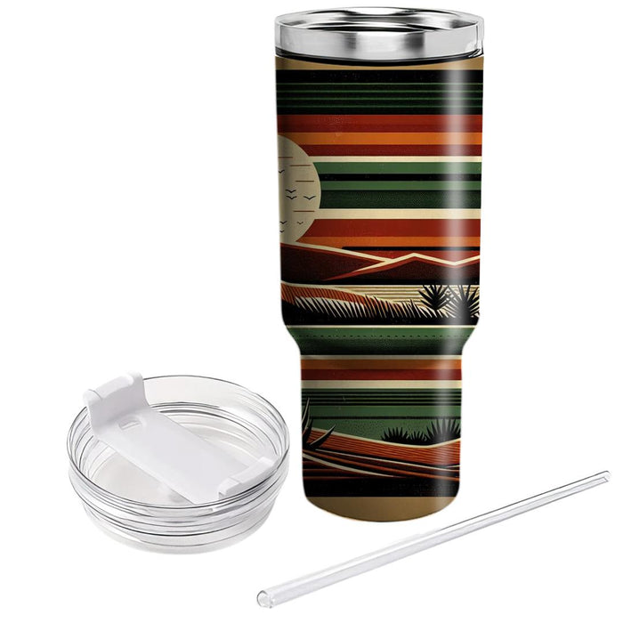 Seventies Safari Stripe  Unique Tumblers