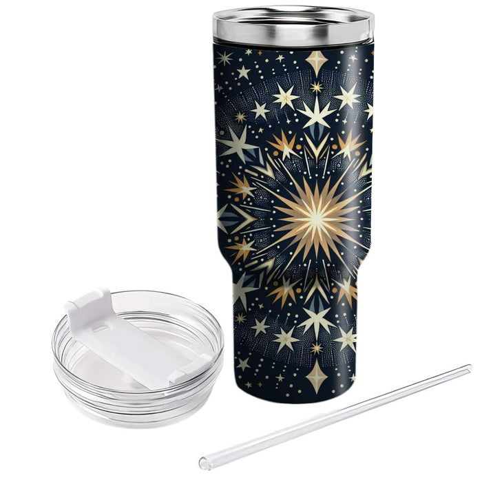 Twinkling Starburst Pattern  Insulated Tumblers