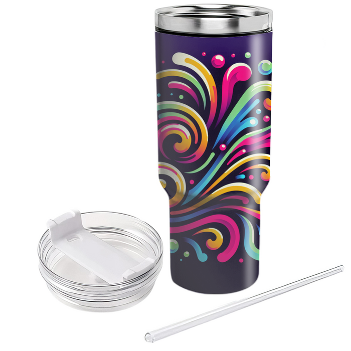 Retro Neon Disco  Custom Tumblers