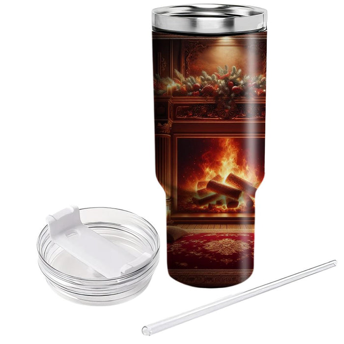 Winter Fireside  Personalized Tumblers