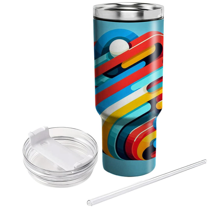 Bold Funky Stripes  Custom Tumblers