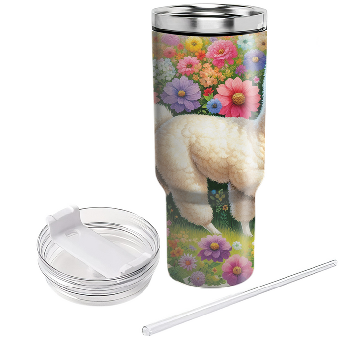 Charming Alpaca Adventure  Tumblers With Lids