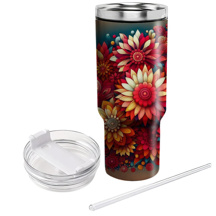 Floral Carnival  Tumbler Cups