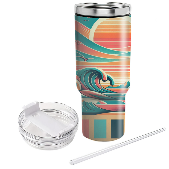 Waves Of Unity - International Surfing Day  Decorative Tumblers