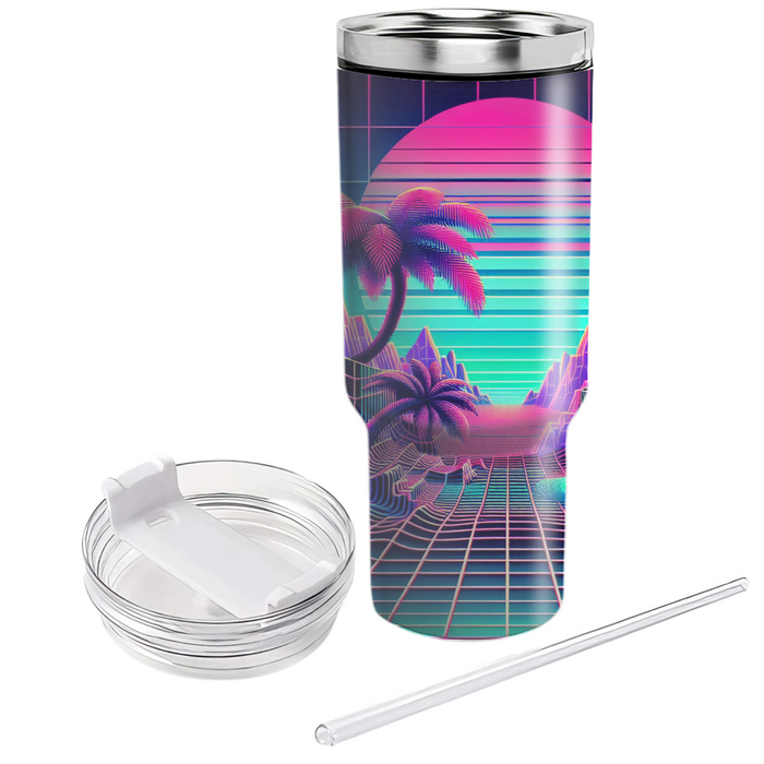 Vaporwave Odyssey  Tumbler Cups