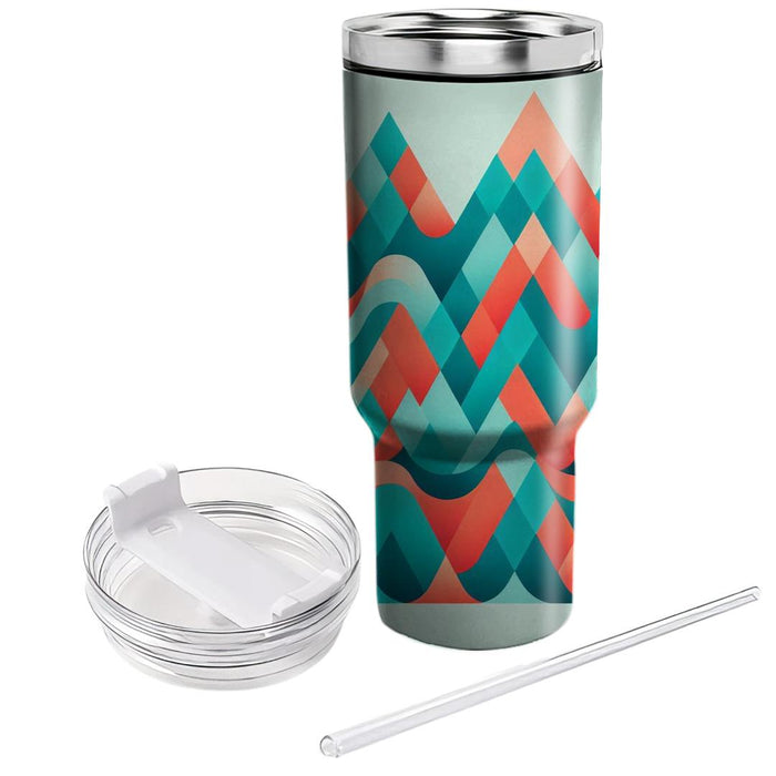 Triangular Wave Fusion  Tumblers For Gifts