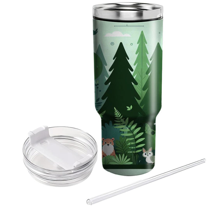 Whimsical Woodland Forest  Travel Tumblers