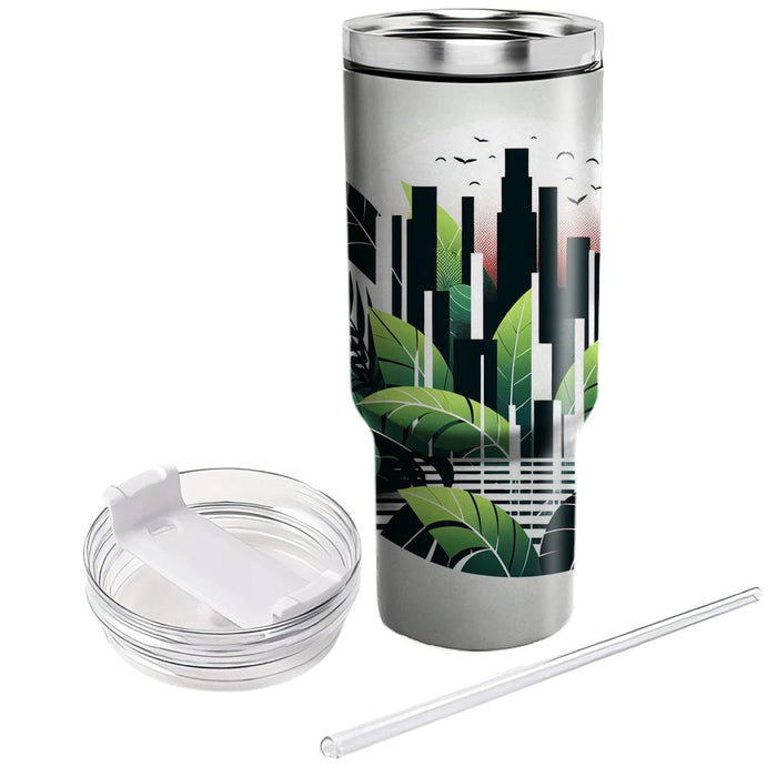 Urban Jungle Chic  Tumblers With Lids