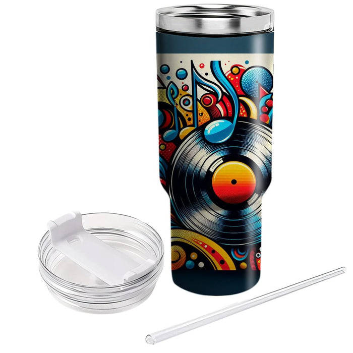 Funky Retro Music Vibes  Custom Tumblers