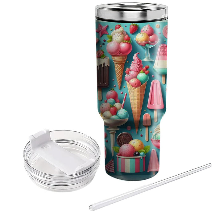 Retro Ice Cream Treats  Tumbler Cups