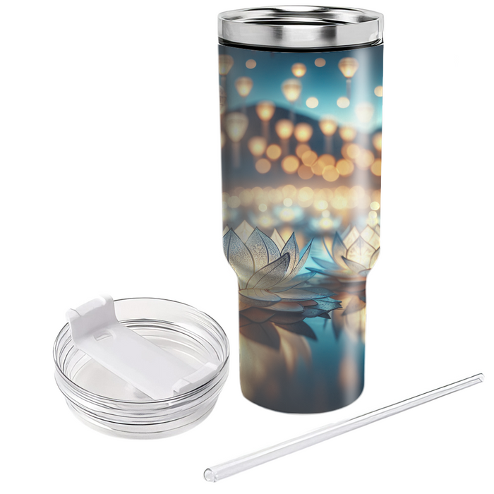 Floating Petals - Floating Lantern Festival  Custom Tumblers