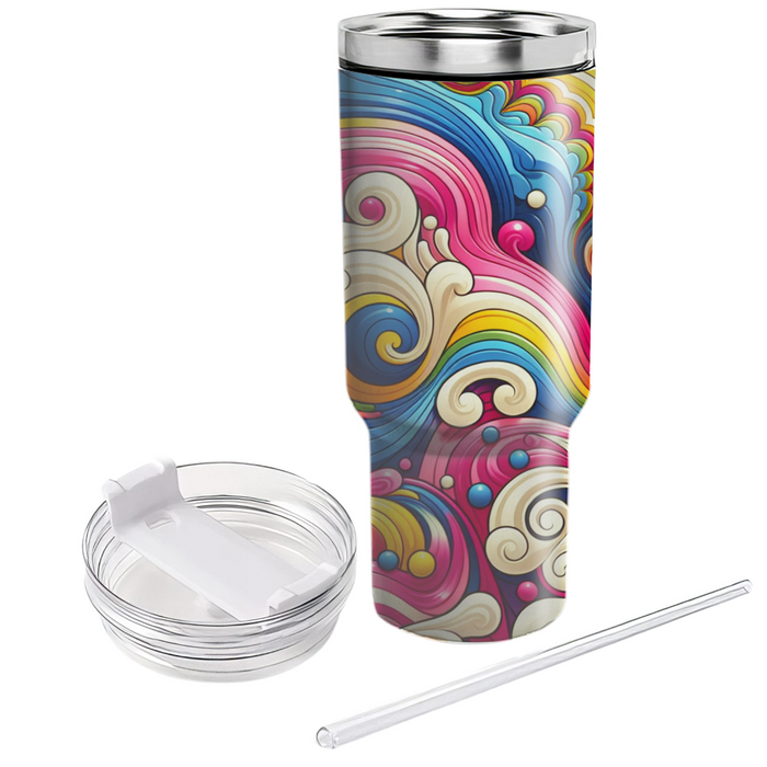 Tie-dye Splash  Travel Tumblers