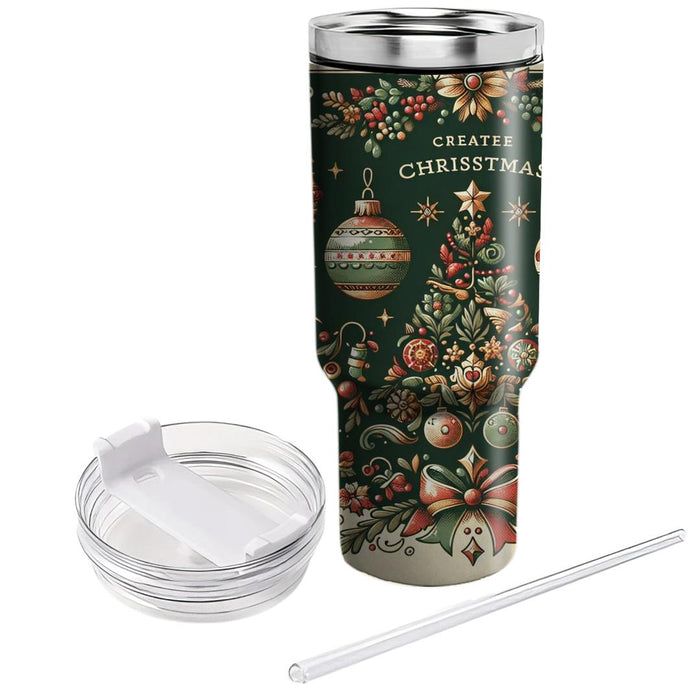 Vintage Celebrations - Christmas Nostalgia  Tumblers For Gifts