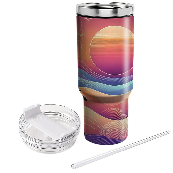  Sunset Scene  Personalized Tumblers