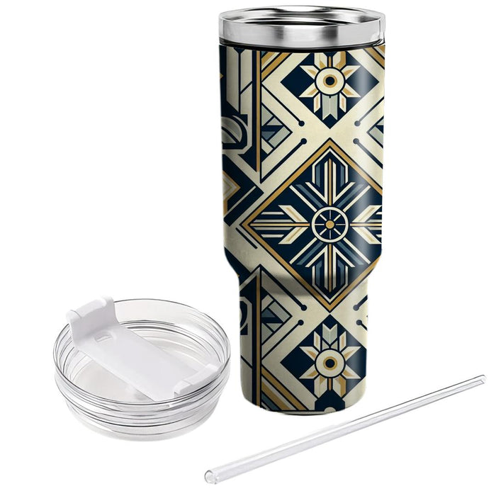 Art Deco Geometric Shapes  Personalized Tumblers