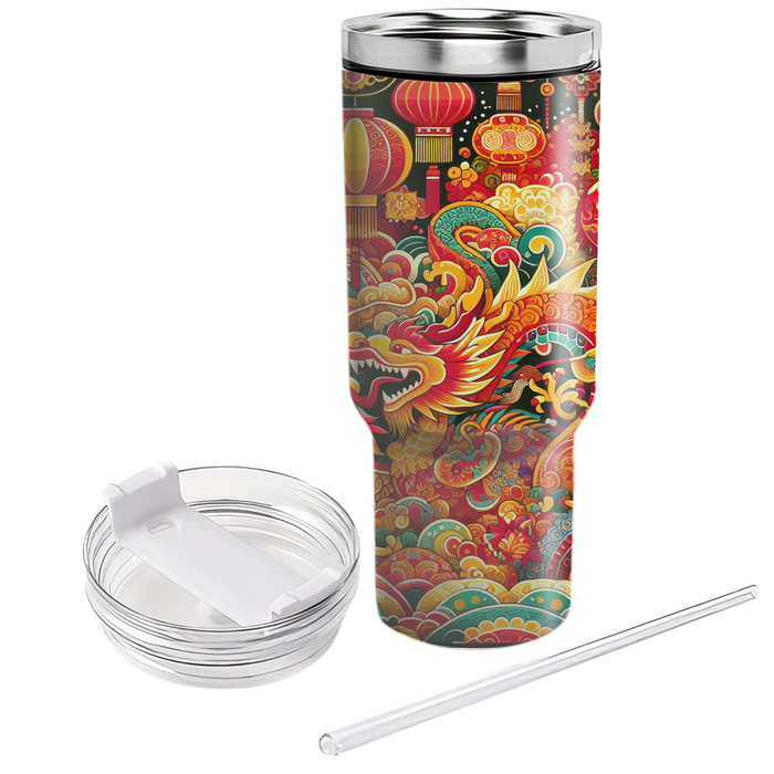 Vivid Fusion Of Traditions Tumblers With Lids