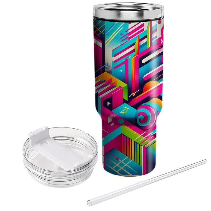 Retro Neon  Unique Tumblers