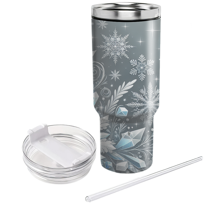 Winter Crystal  Travel Tumblers