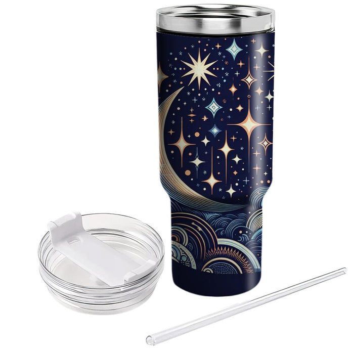 Starry Night Starlight  Tumbler Cups