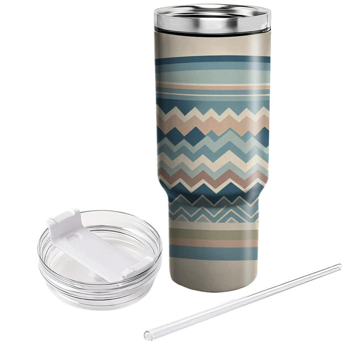 Zigzag Zen  Tumbler Cups